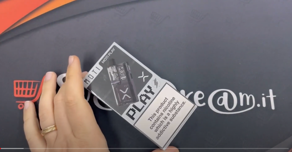 Vape review: MOTI PLAY 900 mah pod mod review, prime impressioni.