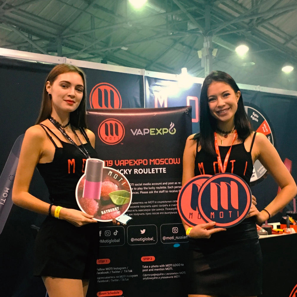 Shining on the stage:MOTI drops Its latest product at Vapexpo Moscow 2019